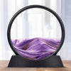 Sand Art Picture Round Glass 3D